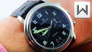 Blancpain Leman Chronograph Flyback Grande Date 2855F113053B Luxury Watch Review [upl. by Kenwood712]