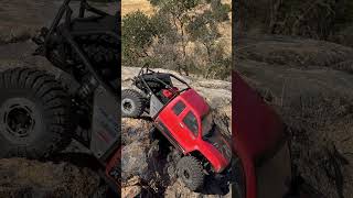 axial SCX6 coming down a steep drop on proline trepadors [upl. by Becca]