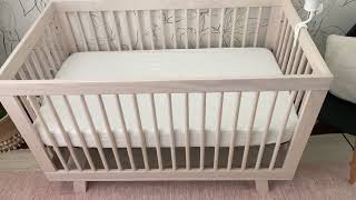 Babyletto Hudson 3 in 1 Convertible Crib with Toddler Bed Conversion Kit Review [upl. by Koy9]