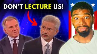 Dr S Jaishankar Epic Interview quotDestroying Western Hypocrisyquot Foreigner Reacts [upl. by Odlaumor]