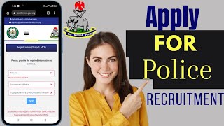 How To Apply For Nigeria Police Recruitment 2024 [upl. by Durward]