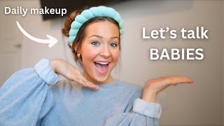 My Make Up Routine  trying for baby 2 [upl. by Ybbor]