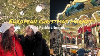 Travel Vlog  European Christmas Market Part 5 Frankfurt Germany [upl. by Ymirej862]