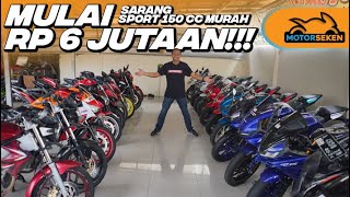 HARGA TERJANGKAU CB150R CBR150R GSXR150 R15 VIXION sampai MT15 BEKAS LENGKAP l Motorseken [upl. by Sisto]