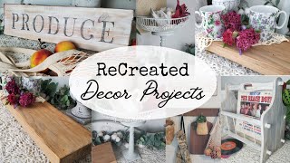 Upcycled Home Decor Ideas  Thrift Store Makeovers amp Scrap Wood DIYs [upl. by Descombes597]