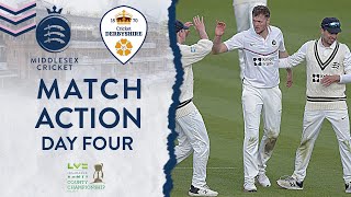 MIDDLESEX V DERBYSHIRE  MATCH ACTION  DAY FOUR [upl. by Chester]