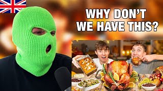 Bantaclava Reacts to Two Brits try REAL Thanksgiving [upl. by Ankeny]