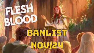 Flesh amp Blood BANLIST NOV24 [upl. by Amjan]