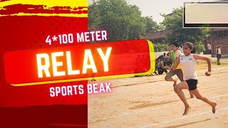 Boys Vs Girls 4100m Relay Race at Rajiv Gandhi Khel Stedium by Yuva Club KosliSportsBeak [upl. by Ititrefen]