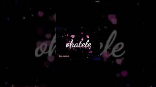 okate okatele nivu nenu okatelelyrical songlove whatsapp status kvmr creations [upl. by Sitof481]