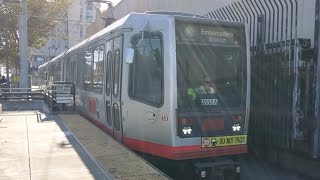 SF Muni 2003 Breda LRV3 1550 on Route K Ingleside  Full Route Eastbound to Embarcadero Station [upl. by Rana]