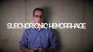 subchorionic hemorrhage  patient education video [upl. by Griffin780]