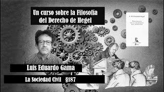 Filosofía del Derecho de Hegel La Sociedad Civil §187 Luis Eduardo Gama [upl. by Ocire]