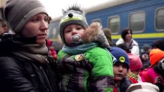 Our children are being killed Orphans flee Ukraine [upl. by Rramaj]