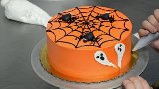 Simply And Easy Halloween Cake Decorating Tutorial [upl. by Ive]