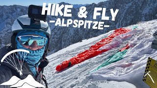 HampF  Winterbesteigung der Alpspitze  ein kleiner fliegerischer Traum [upl. by Virgy]