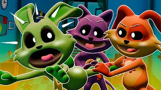 CATNAP Survived 100 Days as EVIL SMILING CRITTERS in INDIGO PARK Poppy Playtime Chapter 3 Animation [upl. by Joyann]