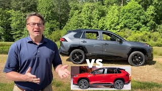 2021 RAV4 Prime vs RAV4 Hybrid  RAV4 Prime SE vs XSE Specs [upl. by Akinod]