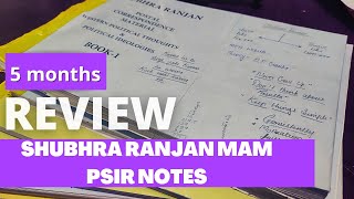 5 MONTHS REVIEW OF SHUBHRA RANJAN PSIR NOTES BEST NOTESUPSCpsiroptionalTGcsecse [upl. by Becket]