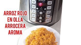 Arroz rojo en olla arrocera aroma  Laura recetas y más [upl. by Conley229]