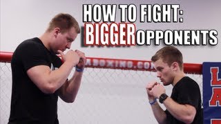 How to Fight Someone Bigger Than You  Overhand Right Punch [upl. by Lieberman]