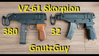 VZ61 Skorpion Comparison CSA VZ61 380 vs Zastava M84 32 acp Scorpion [upl. by Tal160]