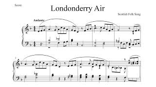 Londonderry Air for Piano Scottish Folk [upl. by Anneirb348]