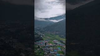 Beautiful view of Trashiyangtse Town mountains bhutantravelguide travel TheLastShangrila [upl. by Enerod70]