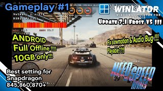 Winlator 71 Frost V5  Need for speed Rivals windows  Poco F1 Snapdragon 845 Fix slowmotion [upl. by Noet388]