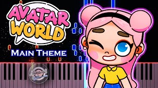 Avatar World Main Theme Song Piano Tutorial [upl. by Eilyah]