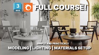 Interior Modeling and Rendering Tutorial From Zero  3ds Max  Corona Render Tutorial [upl. by Audres180]