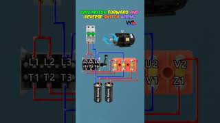 220V Motor Forward and Reverse Switch Wiring motorwiring motorconnection motor [upl. by Aineval]