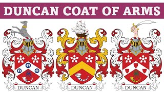 Duncan Coat of Arms amp Family Crest  Symbols Bearers History [upl. by Arella]