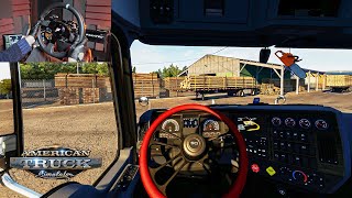 EPIC Yellowstone Route in American Truck Simulator 🌄  Fanatec DD [upl. by Aiksa]