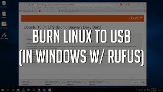 How to Burn Any Linux Ubuntu Manjaro to USB in Windows with Rufus [upl. by Tedi]