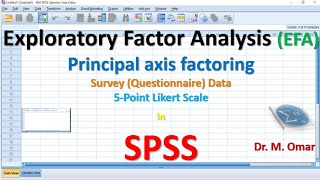 Exploratory Factor Analysis EFA in SPSS [upl. by Laforge768]