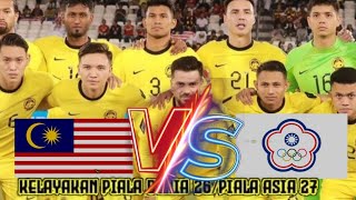 WORLD CUP QUALIFIED 2026 MALAYSIA VS CHINESE TAIPEI [upl. by Afital673]