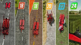 fs14 vs fs16 vs fs18 vs fs20 vs fs23 vs fs24  picks up to straw bales Timelapse [upl. by Nnaael]