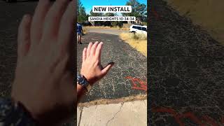 New driveway insulation in the tram area on Live Oak and blackbear wallrepair [upl. by Divan]