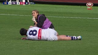 Gaff strikes Brayshaw  Round 20 [upl. by Wieche]