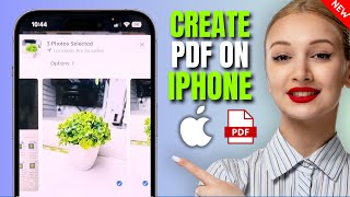 How to Create PDF on iPhone iOS 18 [upl. by Riatsala]