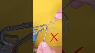 How to quickly make a loop on a steel cable yourself [upl. by Kevin146]