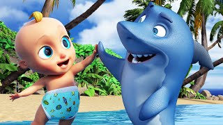 Bébé Requin  Chansons à gestes pour bébé  BB LouLou [upl. by Aihsened]