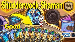 126HP Shudderwock Shaman Deck Feels So Strong At Wild Showdown in the Badlands  Hearthstone [upl. by Allemahs]