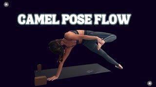 Vinyasa Yoga Flow to Camel Pose  BackBends [upl. by Naimad399]