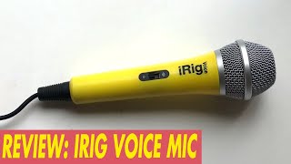 Review Microfono Irig Voice Mic Ik Multimedia Reseña para Iphone y ipad [upl. by Desmund]