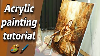 The ultimate acrylic painting tutorial for beginners 🎨🔥 [upl. by Nolahp]