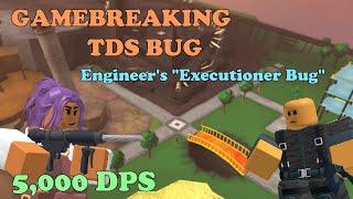 GAMEBREAKING TDS BUG 5000 DPS ENGINEER GLITCH  Tower Defense Simulator [upl. by Etsirk]