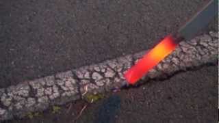 Asphalt Crack Cleaning [upl. by Suzan]