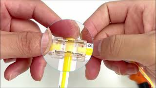 How to connect LED Strip Light in T ShapeNo Gap best for COB tape lightNo Soldering [upl. by Adham]